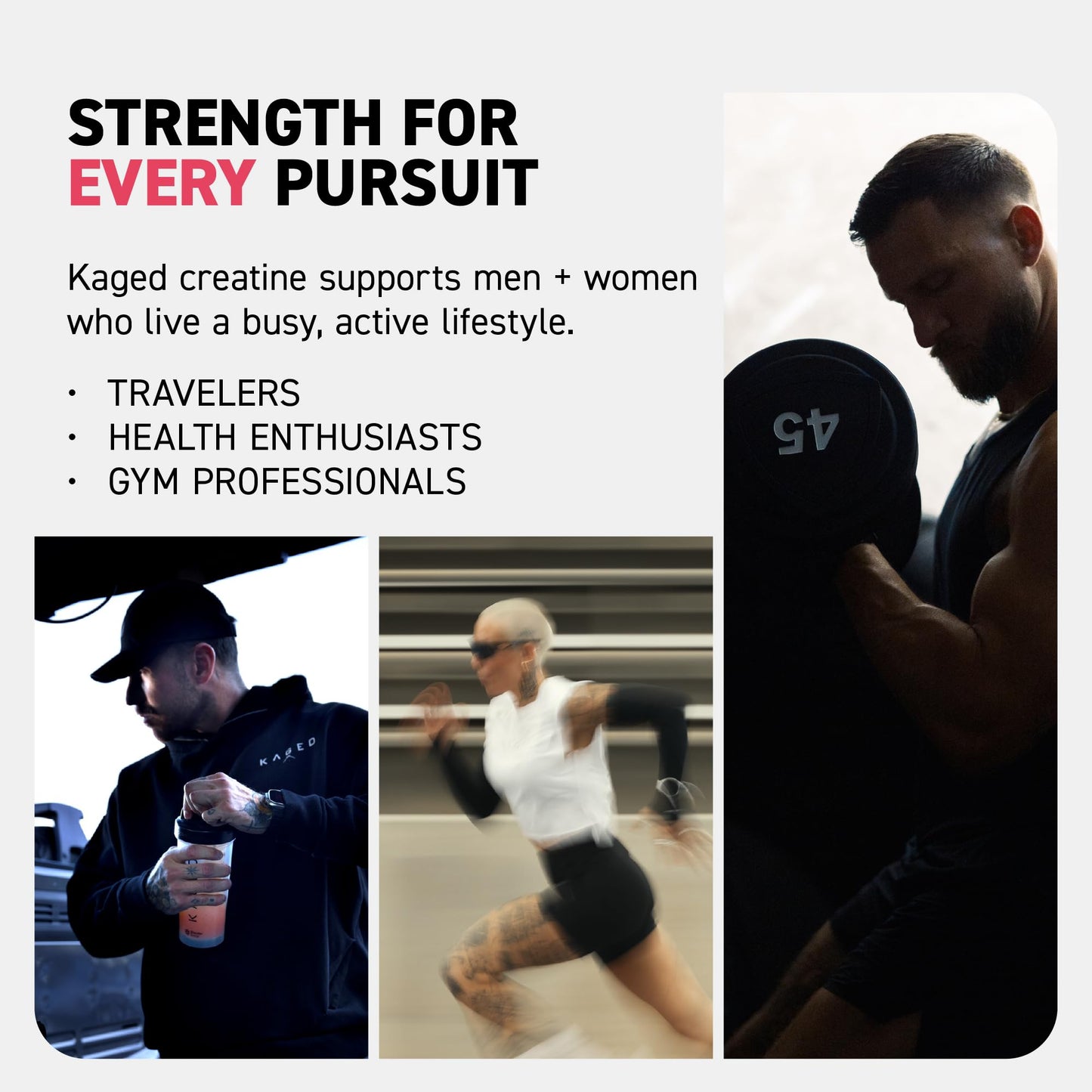 Kaged Creatine Monohydrate + Max Absorption Technology | Micronized Powder Stick Packs | Strawberry Lemonade | Muscle Building & Recovery | Brain Health - dailyvitalstore