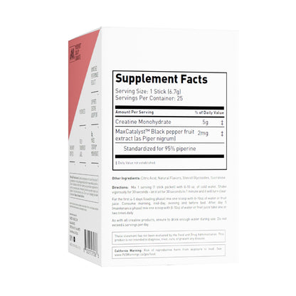 Kaged Creatine Monohydrate + Max Absorption Technology | Micronized Powder Stick Packs | Strawberry Lemonade | Muscle Building & Recovery | Brain Health - dailyvitalstore