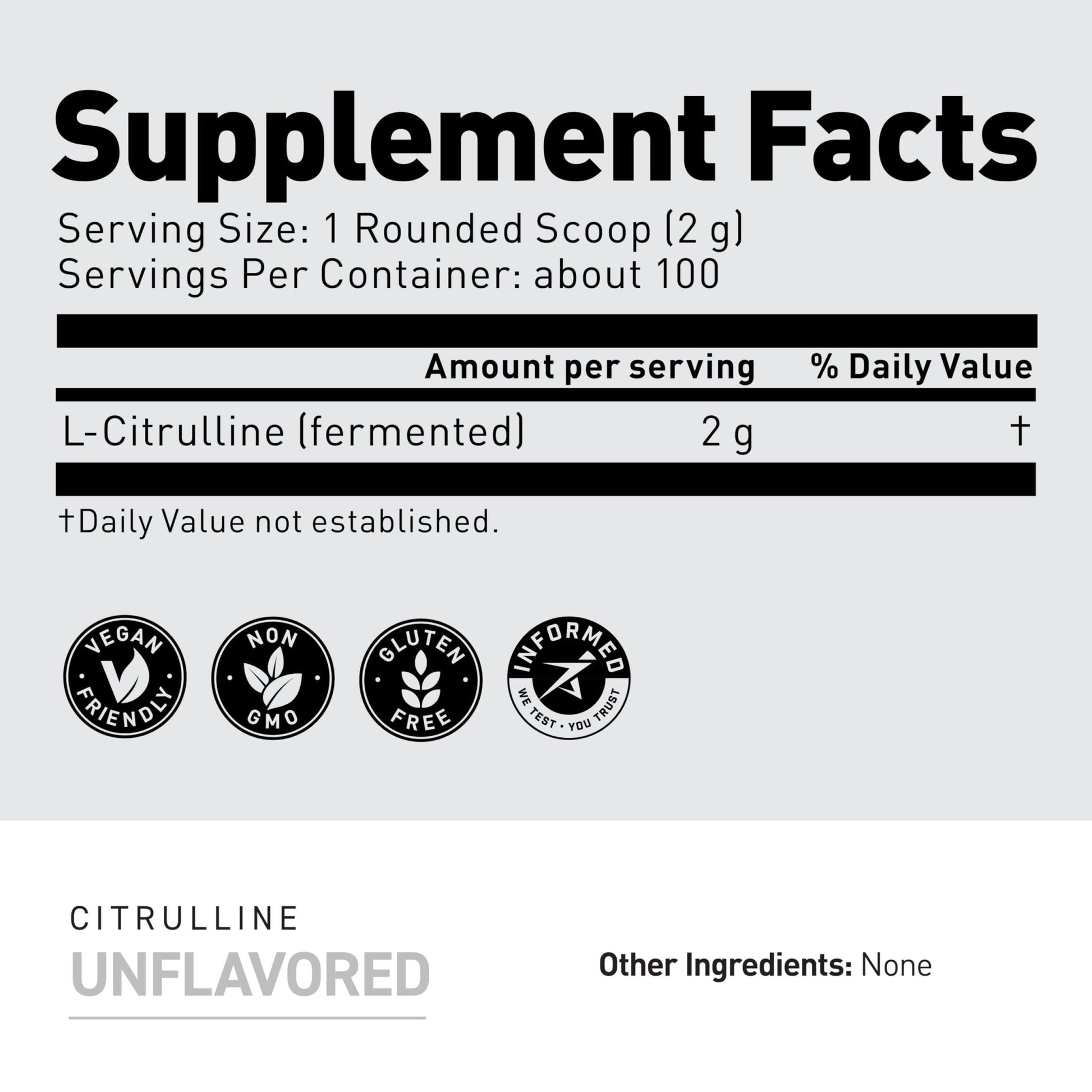 Kaged L-Citrulline Powder | Unflavored | Enhanced Pumps | Improve Muscle Vascularity | Nitric Oxide Booster | Supplements for Men & Women | 100 Servings - dailyvitalstore