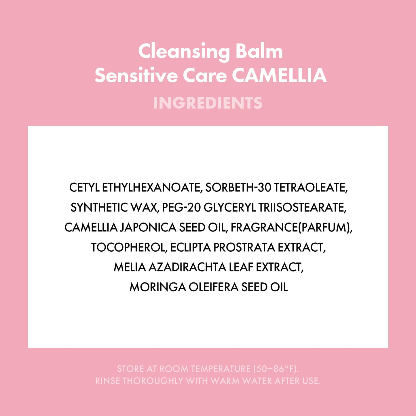 KAHI Cleansing Balm Sensitive Care Camellia - Gentle Makeup Remover Balm with Camellia Seed Oil & Vitamin E - Korean Skincare with Only 10 Ingredients 1.69 oz - dailyvitalstore