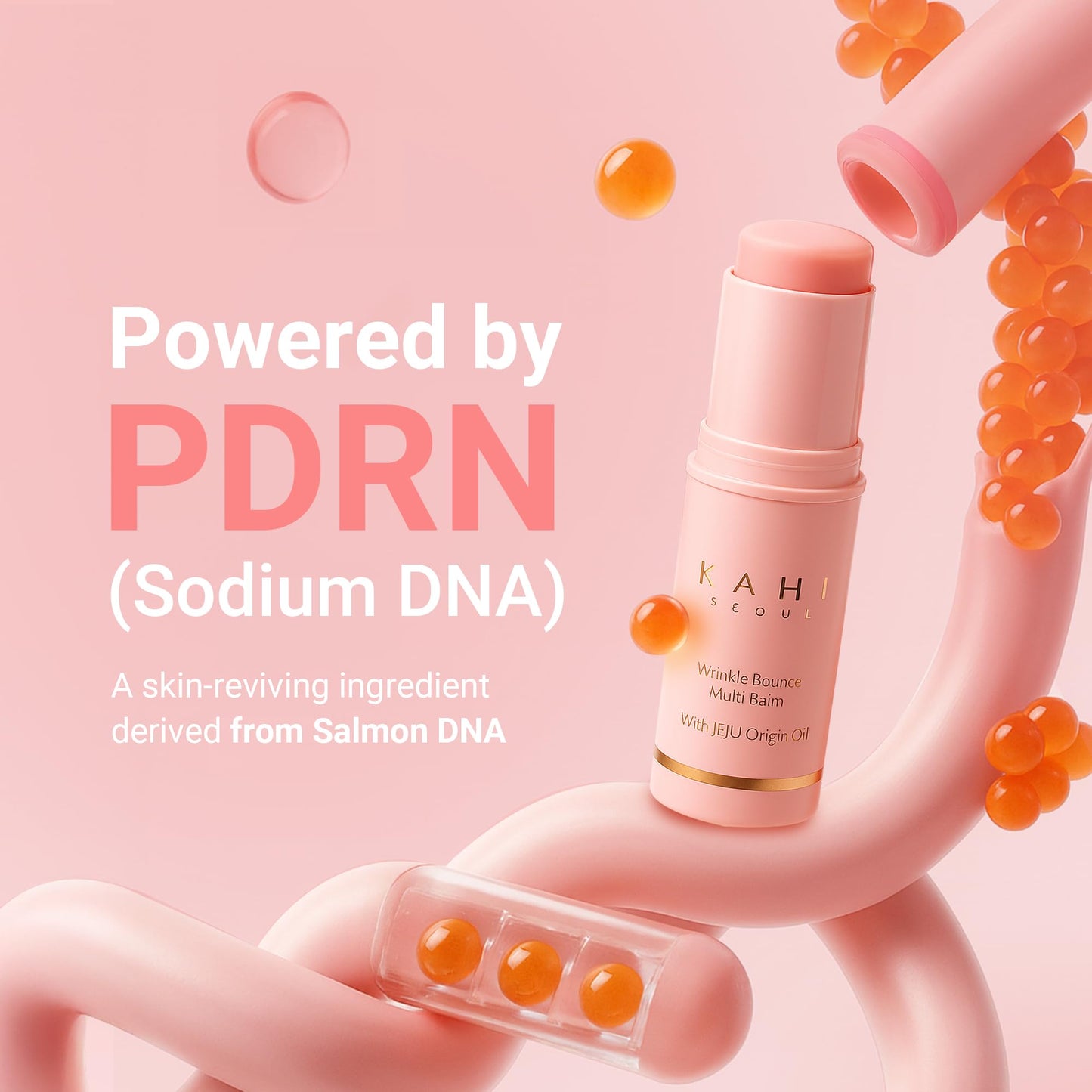 KAHI Wrinkle Bounce Multi Balm Stick | PDRN Collagen Wrinkle Stick | Korean Skin Care |All-in-One Hydrating Lip Balm Eye Cream Neck Cream Make Up Base & Face Mist Moisture Balm - dailyvitalstore