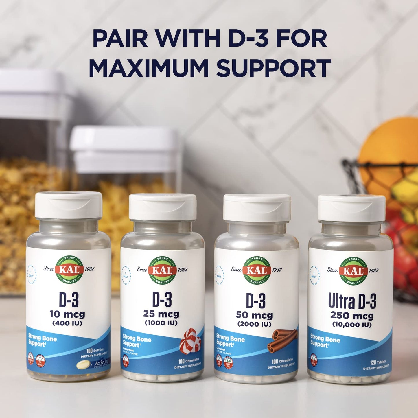 KAL Calcium Citrate 1000mg, Calcium Supplements for Women and Men, Bone Health, Teeth, Nervous, Muscular & Cardiovascular System Support, Gluten Free - dailyvitalstore