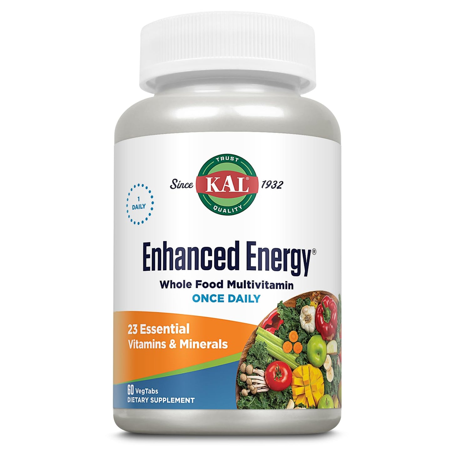 KAL Enhanced Energy Tablets, 60 Count - dailyvitalstore