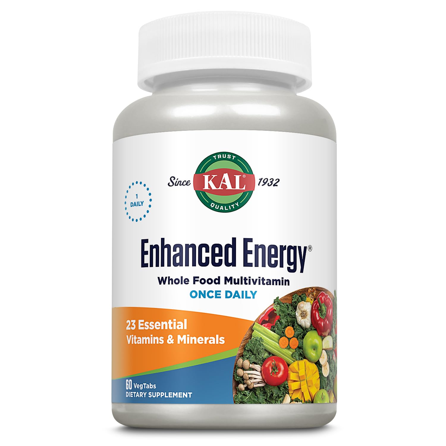 KAL Enhanced Energy Tablets, 60 Count - dailyvitalstore