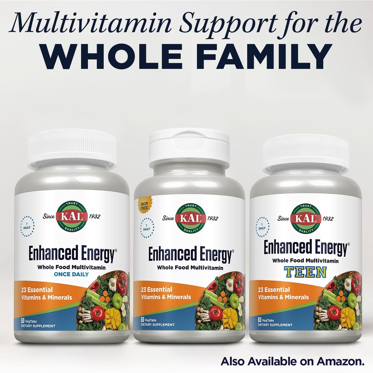 KAL Enhanced Energy Tablets, 60 Count - dailyvitalstore