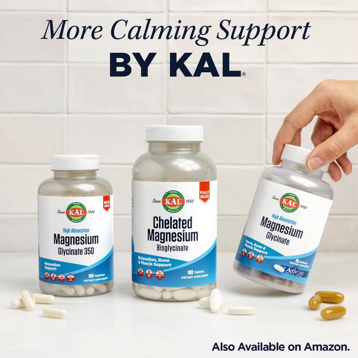 KAL Lithium Orotate 5 milligrams | Low Serving Of Chelated Lithium Orotate For Bioavailability and Mood Support | In Organic Rice Bran Extract Base | 120 VegCaps - dailyvitalstore