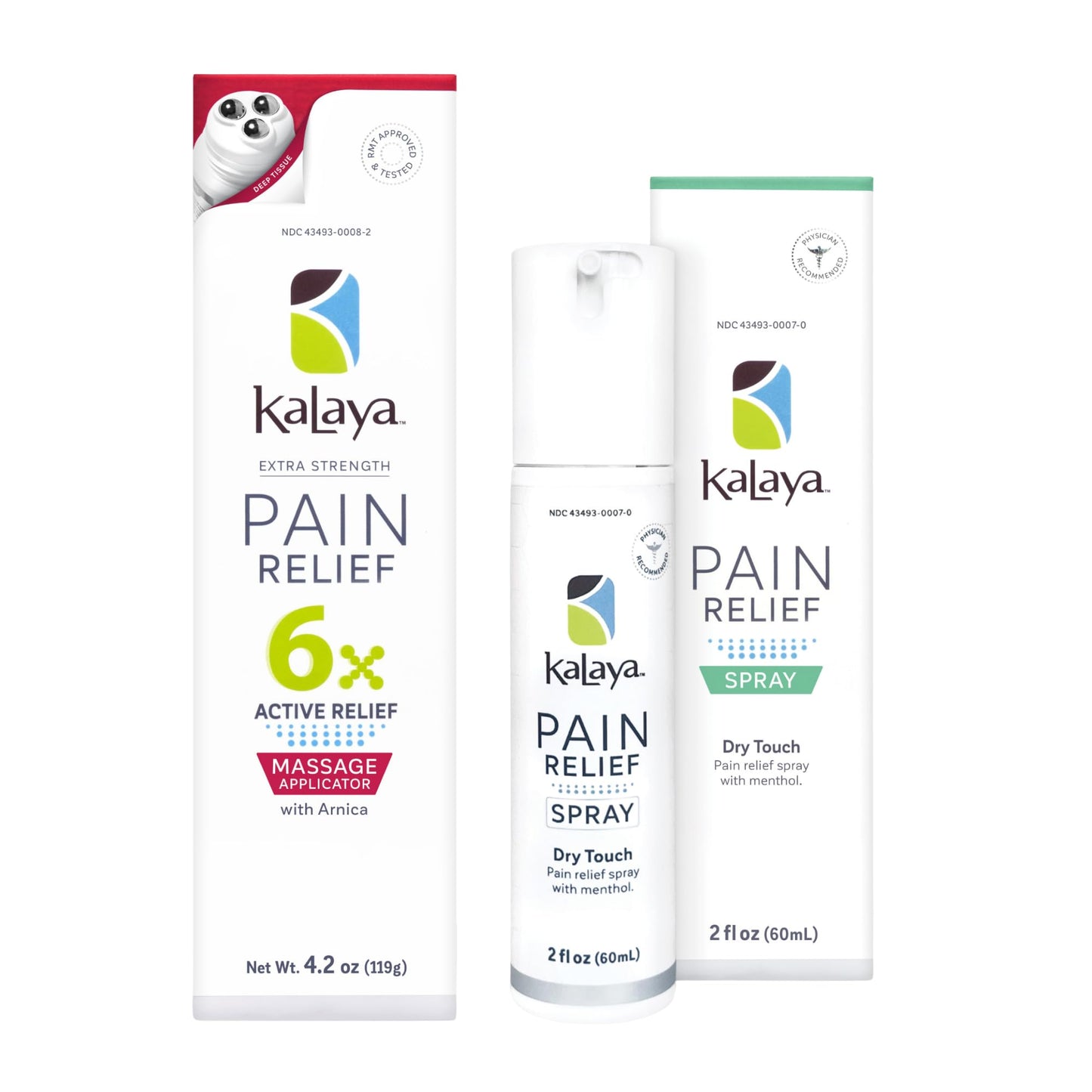 Kalaya 6X Pain Relief Arnica Cream with Massager and Active Pain Relief Spray for Joint & Muscle Pain - dailyvitalstore
