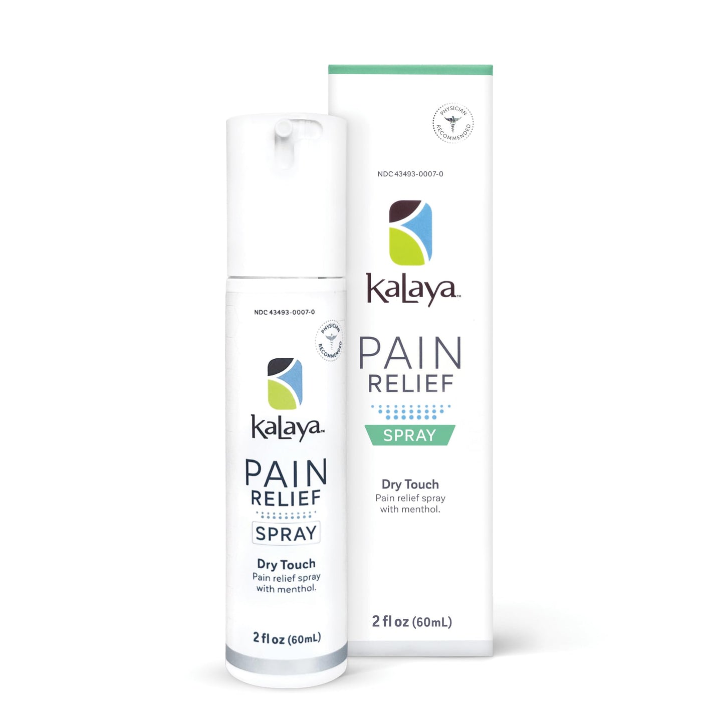 Kalaya Pain Relief Spray - Fast-Acting, Quick-Drying Muscle Rub for Joint Pain Relief and Muscle Pain - with Eucalyptus, Menthol, Methyl Salicylate, Camphor - Ideal for Easing Back Pain - 2 oz - dailyvitalstore