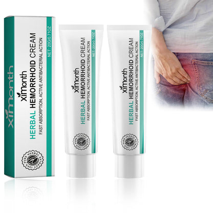 KANBHE Hemorrhoid Cream, Herbal Hemorrhoid Cream, Natural Hemorrhoid Ointment, for Men and Women Hemroid Creams (2PCS) - dailyvitalstore