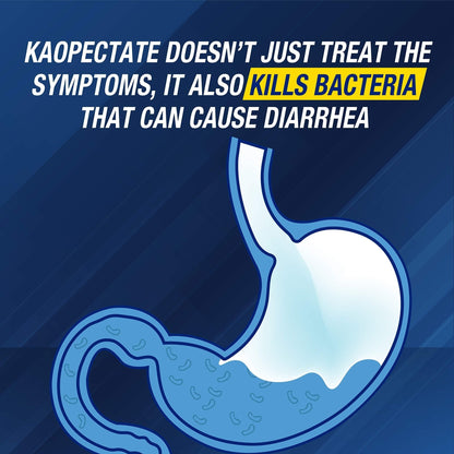 Kaopectate Multi-Symptom Anti-Diarrheal & Upset Stomach Reliever, 42 Caplets, Anti Diarrhea Caplets - dailyvitalstore