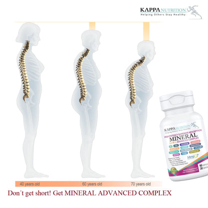 KAPPA NUTRITION (90 Capsules,Vitamin K2, Vitamin D3, Zinc, Selenium, Vanadium, Copper, Manganese, Potassium, Molybdenum, Calcium, Chromium, Iodine, Boron, Mineral 13 in 1 Advanced Complex, from - dailyvitalstore