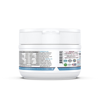 KAPPA NUTRITION Collagen Type I, II, III, 6 Billion Probiotic Acid Resistance, Hyaluronic Acid, Vitamin C, Biotin, Copper and MCT Oil, Beautiful Hair, Nails, & Skin, Collagen Peptides 9 in 1 (11.9oz) - dailyvitalstore