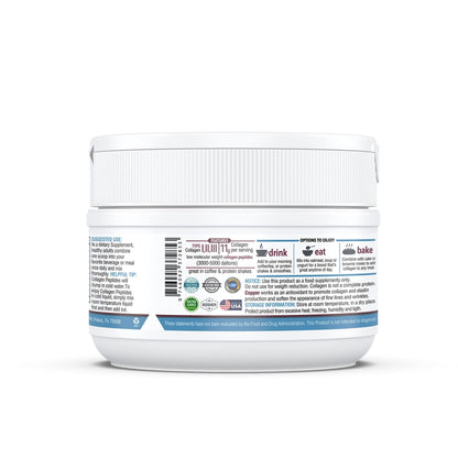 KAPPA NUTRITION Collagen Type I, II, III, 6 Billion Probiotic Acid Resistance, Hyaluronic Acid, Vitamin C, Biotin, Copper and MCT Oil, Beautiful Hair, Nails, & Skin, Collagen Peptides 9 in 1 (11.9oz) - dailyvitalstore