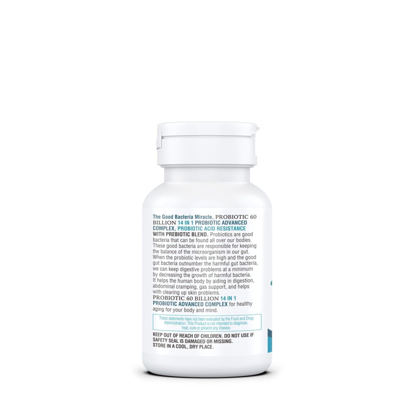 KAPPA NUTRITION Probiotic 60 Billion CFU 14 in 1 Formula with Prebiotics & Acidophilus for Women, Men & Adults, Shelf Stable, Acid Resistant, Natural Supplement 60 Capsules. - dailyvitalstore