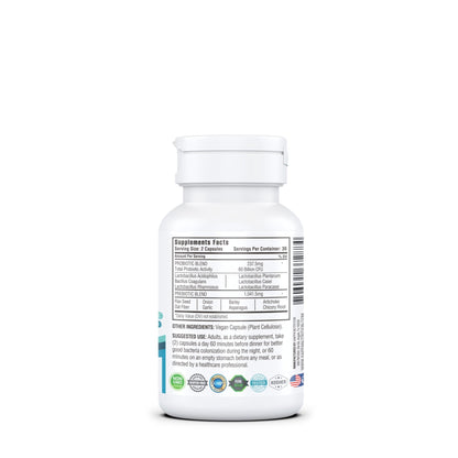 KAPPA NUTRITION Probiotic 60 Billion CFU 14 in 1 Formula with Prebiotics & Acidophilus for Women, Men & Adults, Shelf Stable, Acid Resistant, Natural Supplement 60 Capsules. - dailyvitalstore