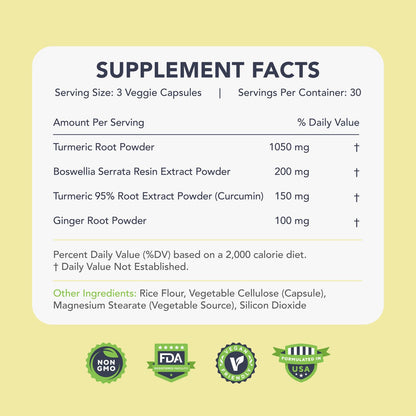 KaraMD Comfort Guard X24 | Joint & Movement Support Supplement | Turmeric Curcumin, Boswellia & Ginger | Ease Muscle Discomfort & Joint Stiffness | Non-GMO, Gluten Free & Vegan Friendly (30 Servings) - dailyvitalstore