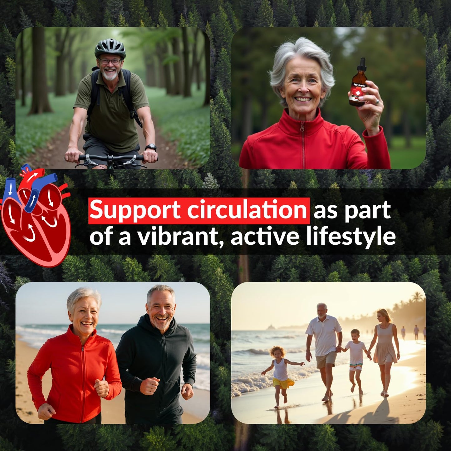 Kardovite Herbal Circulation Support Capsules 180s | Supports Circulatory Wellness with Hawthorn, Garlic, Ginkgo, Cayenne, Milk Thistle, Bilberry & Valerian | Supports Vitality & Daily Wellness - dailyvitalstore