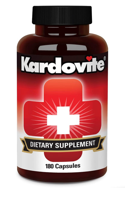 Kardovite Herbal Circulation Support Capsules 180s | Supports Circulatory Wellness with Hawthorn, Garlic, Ginkgo, Cayenne, Milk Thistle, Bilberry & Valerian | Supports Vitality & Daily Wellness - dailyvitalstore