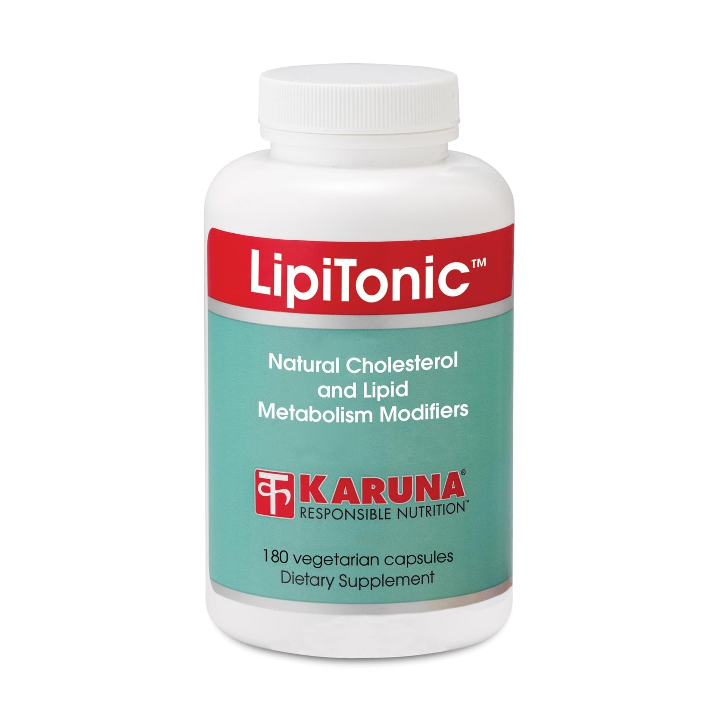 Karuna Lipitonic - 180 Vegetarian Capsules - Blend of Vitamins, Minerals, and botanicals Supporting Healthy Cholesterol Levels Already in the Normal Range and Promote Healthy lipid Metabolism - dailyvitalstore