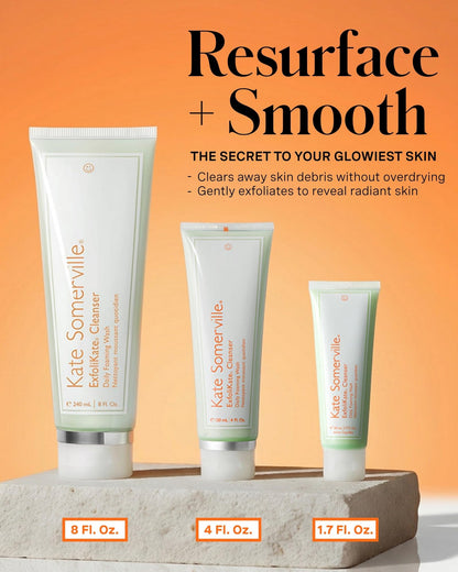 Kate Somerville ExfoliKate Cleanser – Daily Exfoliating Foaming Face Wash, Clinically Formulated Glycolic Acid and Lactic Acid Gentle - dailyvitalstore