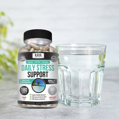 Kaya Naturals - Natural Herbal Support Vitamin Supplement are Designed to Help You find Balance and Relaxation in Your Daily Routine - Vitamin Supplement - 180 Capsules - dailyvitalstore