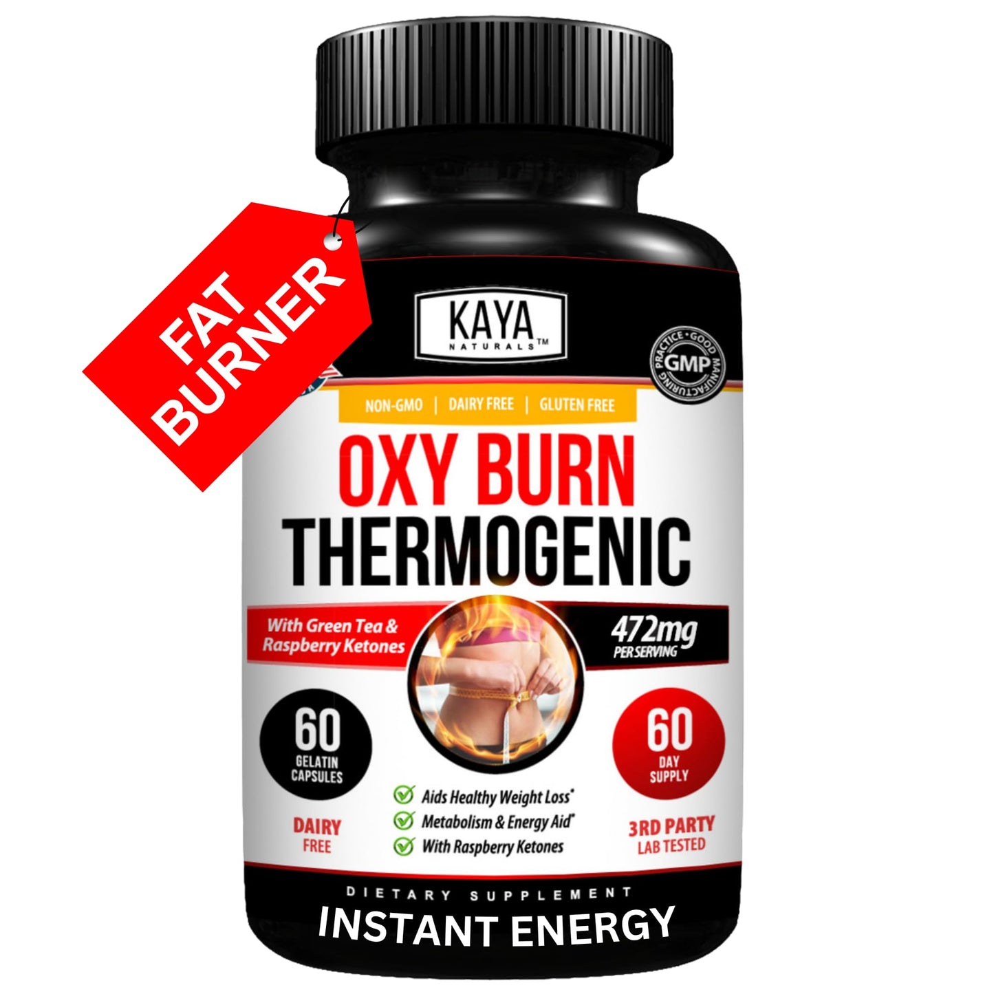 Kaya Naturals Supreme Fat Burner - Weight Loss Pills Women & Men - Appetite Suppressant Supplement - Powerful Thermogenic Diet Pills - dailyvitalstore