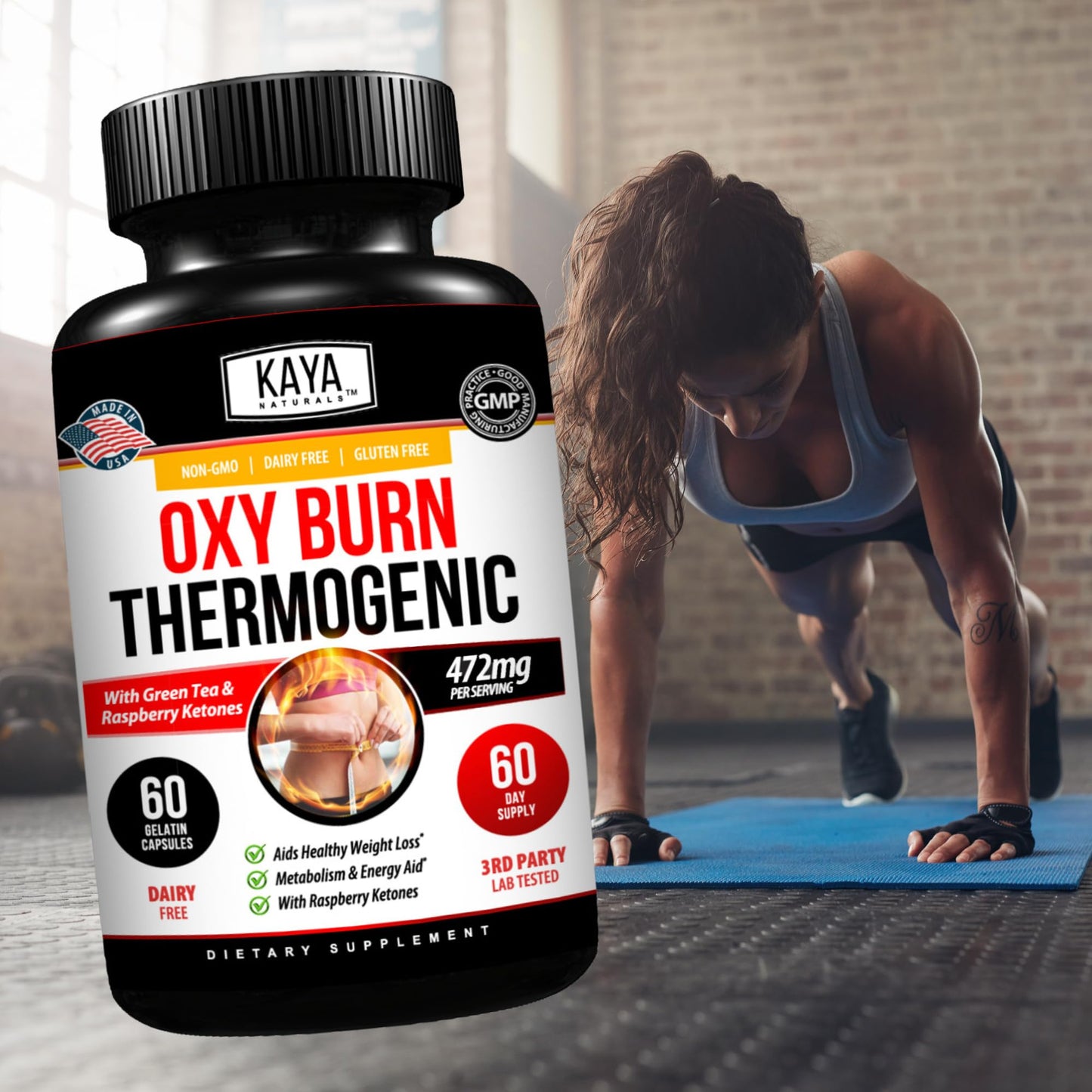 Kaya Naturals Supreme Fat Burner - Weight Loss Pills Women & Men - Appetite Suppressant Supplement - Powerful Thermogenic Diet Pills - dailyvitalstore