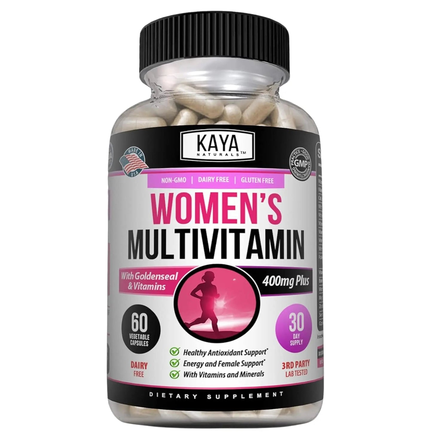 Kaya Naturals Women's Multivitamin, Overall Healthy Antioxidant, and Immune Support, Vitamins A, D, C, E, Biotin - dailyvitalstore