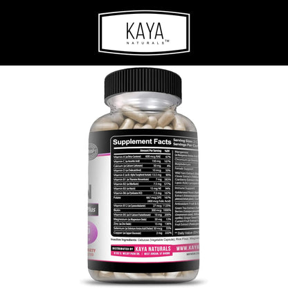 Kaya Naturals Women's Multivitamin, Overall Healthy Antioxidant, and Immune Support, Vitamins A, D, C, E, Biotin - dailyvitalstore