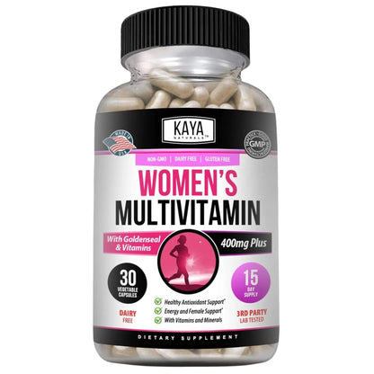 Kaya Naturals Women's Multivitamin, Overall Healthy Antioxidant, and Immune Support, Vitamins A, D, C, E, Biotin - dailyvitalstore