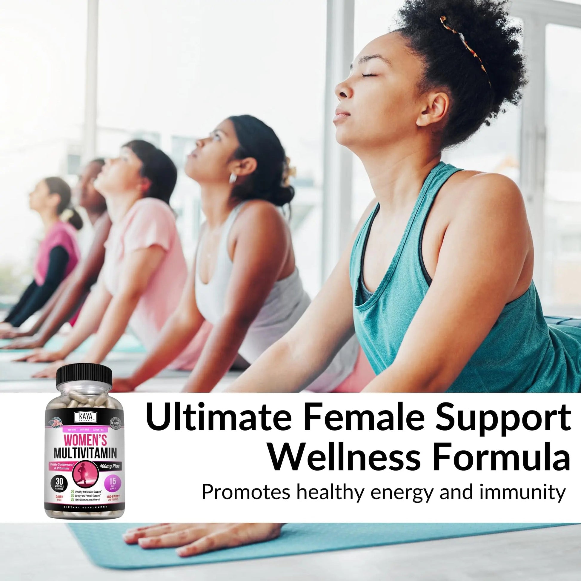 Kaya Naturals Women's Multivitamin, Overall Healthy Antioxidant, and Immune Support, Vitamins A, D, C, E, Biotin - dailyvitalstore
