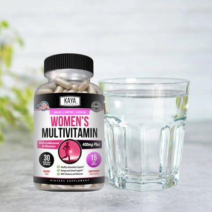 Kaya Naturals Women's Multivitamin, Overall Healthy Antioxidant, and Immune Support, Vitamins A, D, C, E, Biotin - dailyvitalstore