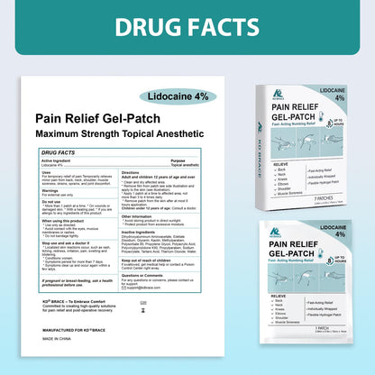 KD 4% Lidocaine Pain Relief Patches: Maximum Strength Lidocaine Patch for Back, Neck, Shoulder, Knee Pain, and Muscle Soreness – Large 3.9” x 5.5” (7 Count) - dailyvitalstore
