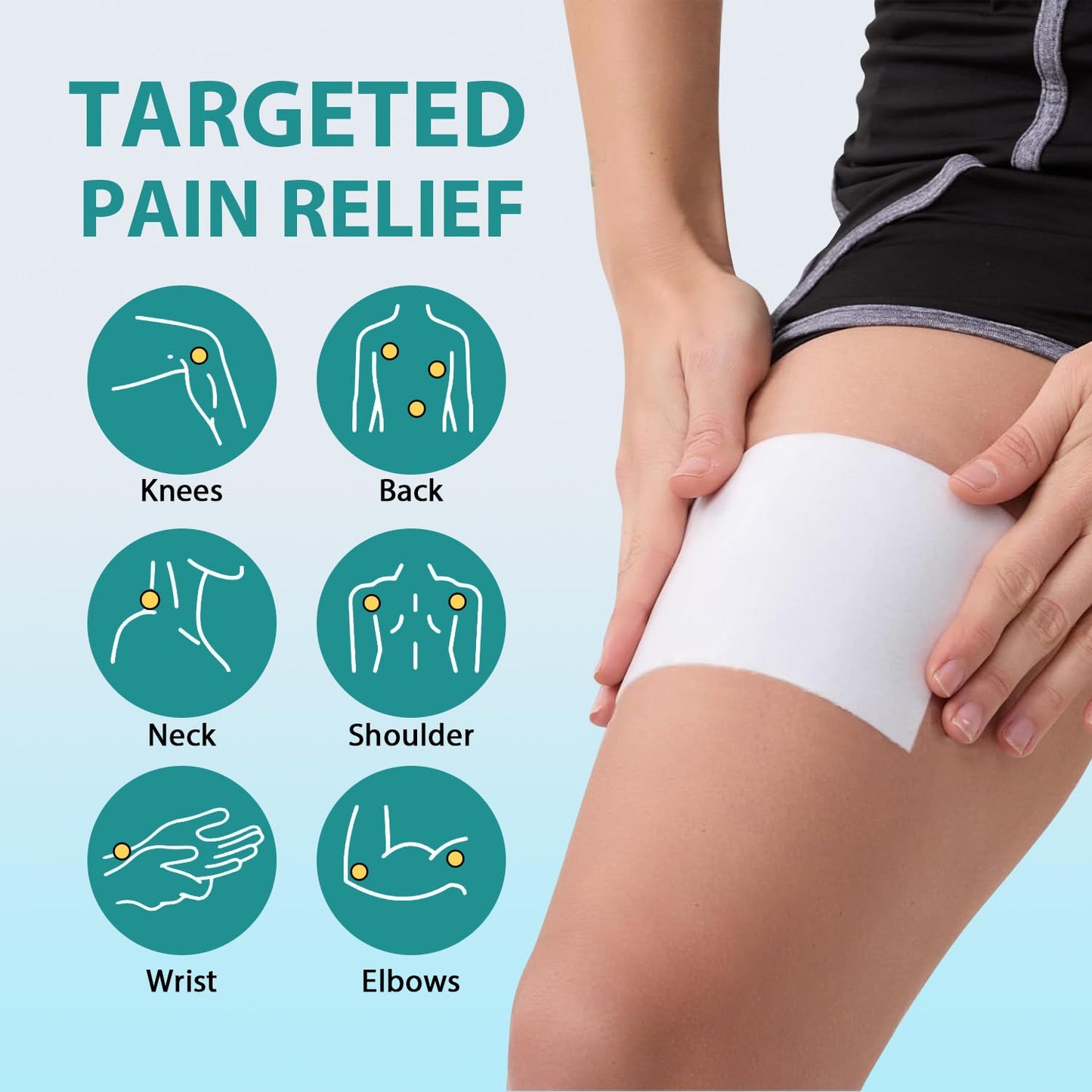 KD 4% Lidocaine Pain Relief Patches: Maximum Strength Lidocaine Patch for Back, Neck, Shoulder, Knee Pain, and Muscle Soreness – Large 3.9” x 5.5” (7 Count) - dailyvitalstore