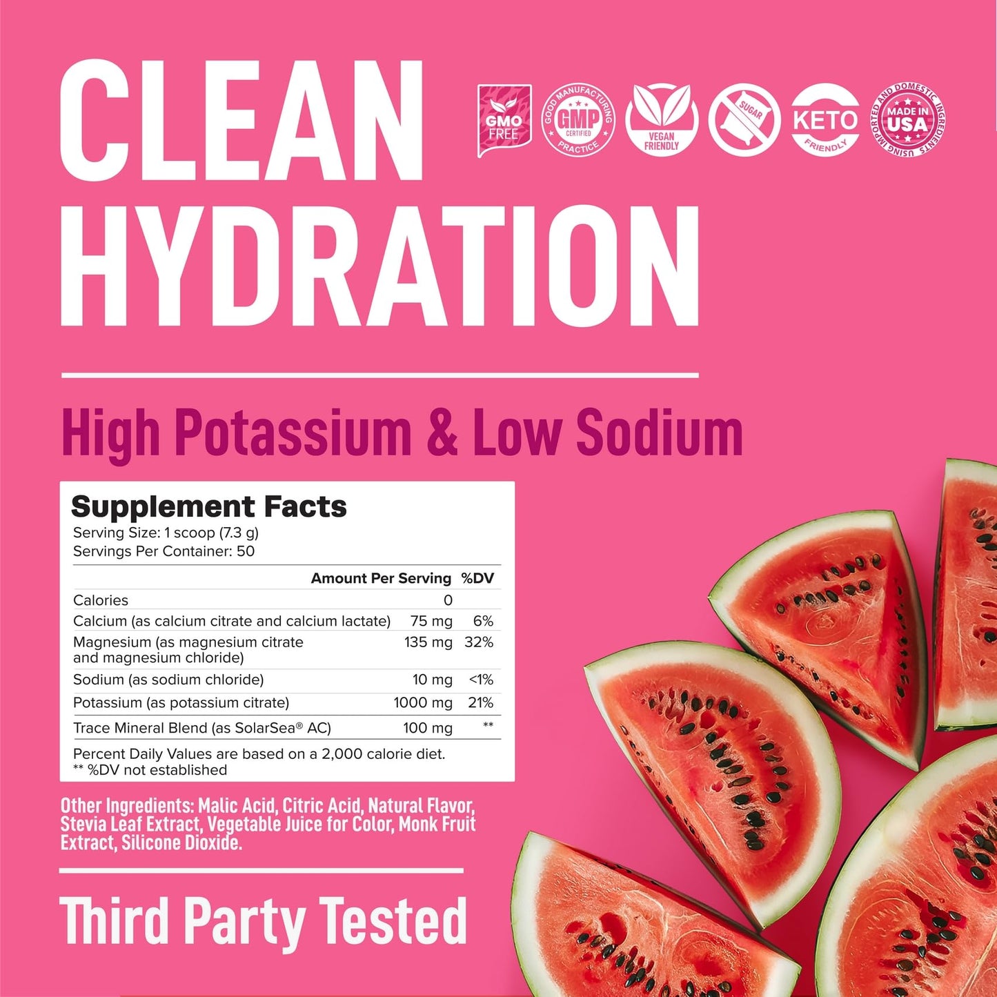 Keppi Electrolytes Powder – Watermelon Flavor – 50 Servings – Electrolytes Powder No Sugar for Hydration – Keto & Fasting Friendly Electrolyte Drink w/Magnesium - dailyvitalstore