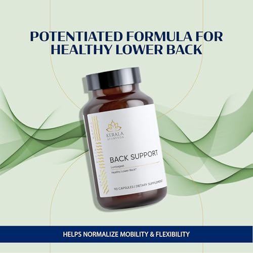 Kerala Ayurveda Back Support Herbal Capsules - Eases Occasional Discomfort of Lower Back & Supports Normal Movement of Spine, 90 Count - dailyvitalstore