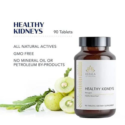 Kerala Ayurveda Healthy Kidney Herbal Tablets | Support Normal Kidney Function and Health | Kidney and Bladder Support | Urinary System Support - 90 Count - dailyvitalstore