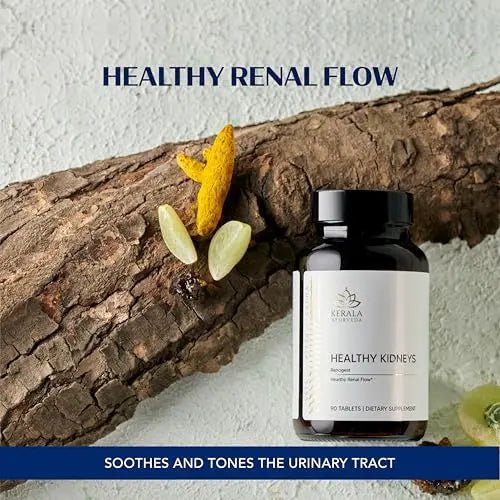 Kerala Ayurveda Healthy Kidney Herbal Tablets | Support Normal Kidney Function and Health | Kidney and Bladder Support | Urinary System Support - 90 Count - dailyvitalstore