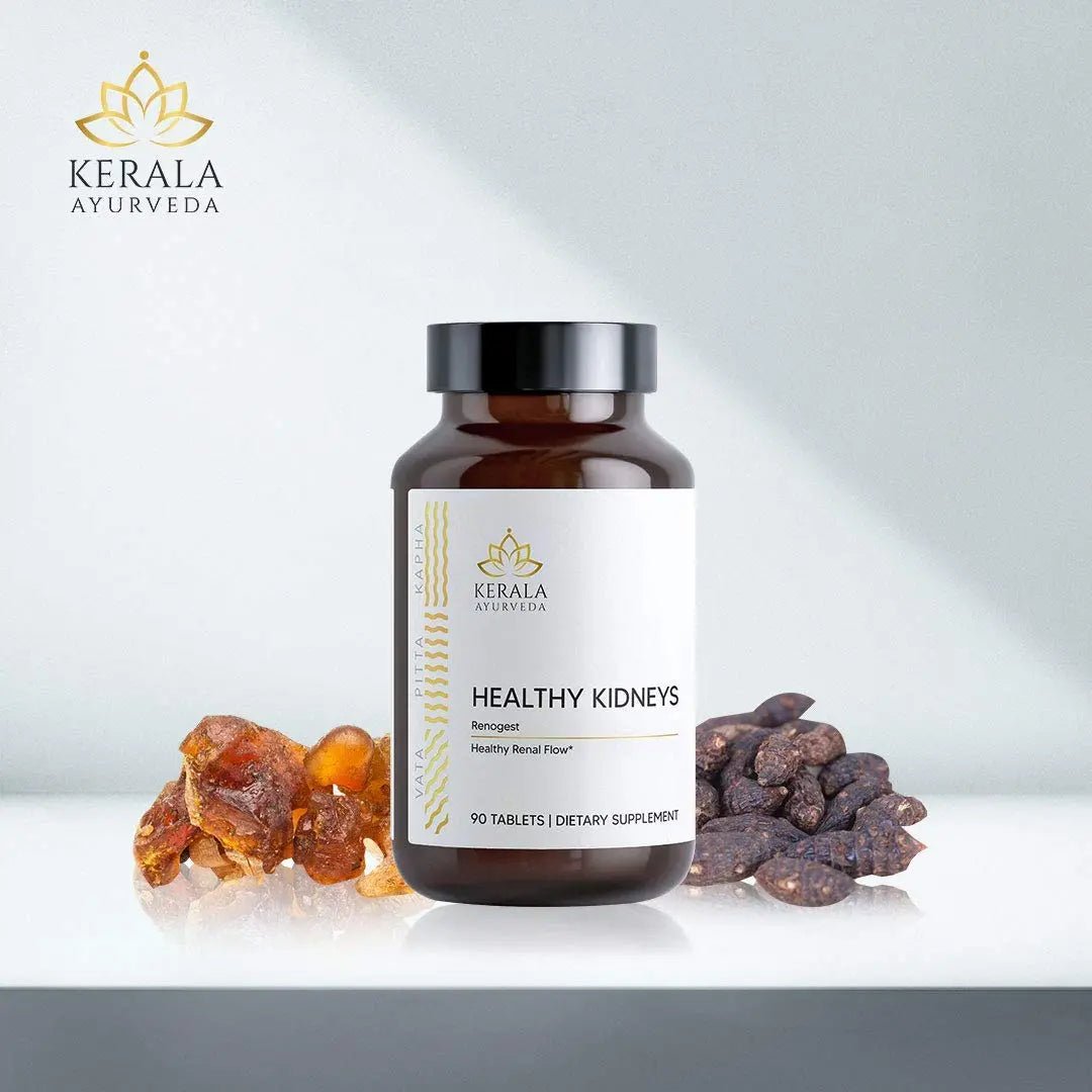 Kerala Ayurveda Healthy Kidney Herbal Tablets | Support Normal Kidney Function and Health | Kidney and Bladder Support | Urinary System Support - 90 Count - dailyvitalstore