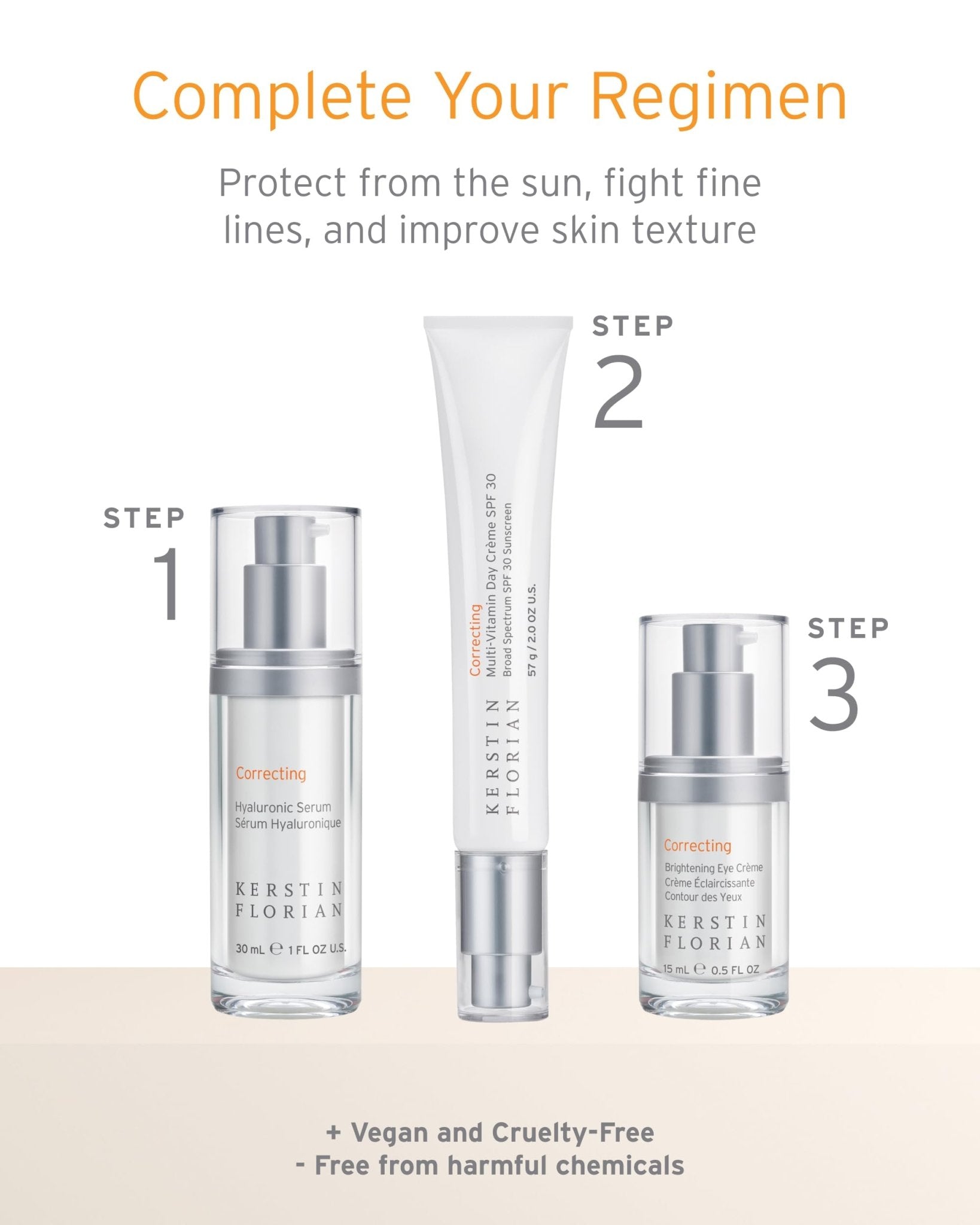 Kerstin Florian Hyaluronic Acid Serum | Moisturizing Anti-Aging Serum for Hydration & Plumpness | Paraben-Free | 1 fl oz - dailyvitalstore