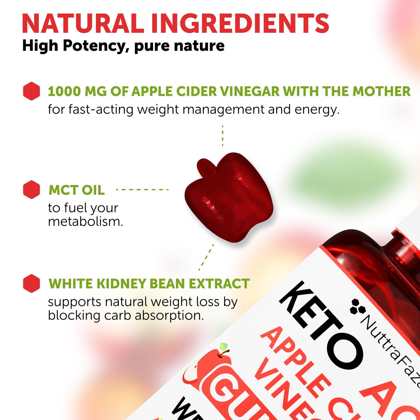 Keto ACV Gummies Advanced - ACV Keto Gummies for Women and Men - Keto Gummies Supplement - Detox & Cleanse, Digestion - dailyvitalstore