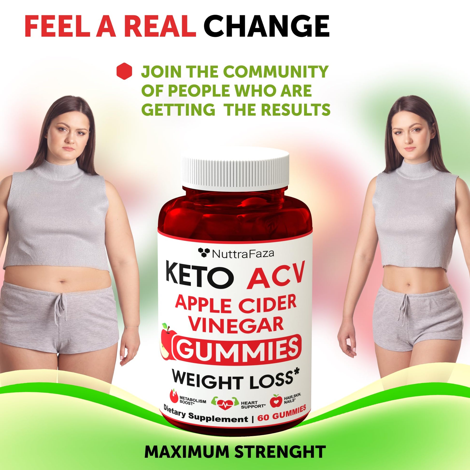Keto ACV Gummies Advanced - ACV Keto Gummies for Women and Men - Keto Gummies Supplement - Detox & Cleanse, Digestion - dailyvitalstore