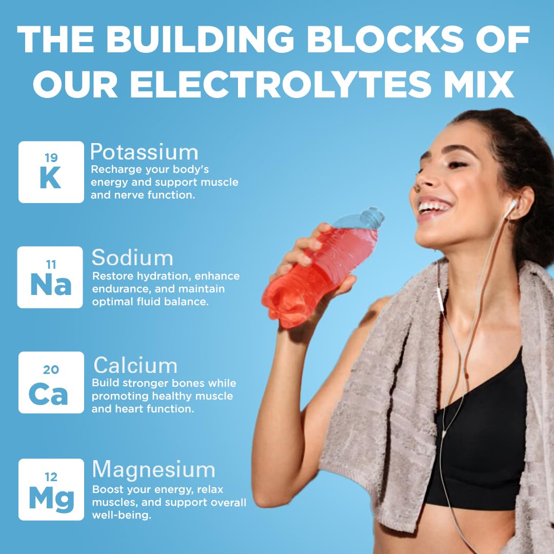 Keto Vitals Keto Electrolytes Powder | Keto-Friendly Electrolytes with Potassium, Magnesium, Sodium, Calcium | Electrolytes Sugar Free | Supplement Energy Drink Mix - dailyvitalstore