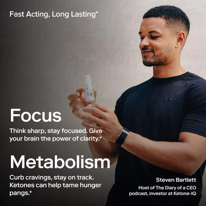 Ketone-IQ No Caffeine Performance Energy Shots – Ketone Fuel for Focus & Endurance, Metabolism Support, 10g Ketones, 12 Pack (Raspberry Lemonade) - dailyvitalstore