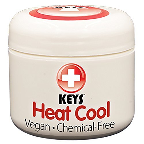 Keys Heat Cool Vegan, Chemical-Free, All Natural Therapy for Muscle Aches, Joints, and Sports Injuries made with Pure Organic Avocado Oil, Camphor, Menthol, and Wintergreen, No Petrolatum, 2 ounces - dailyvitalstore