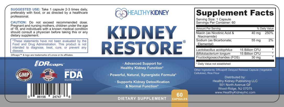 Kidney Cleanse Detox & Repair - Formulated by Kidney Health Expert Living w/Transplant - US Made Kidneys Support Supplement, Detox, - dailyvitalstore