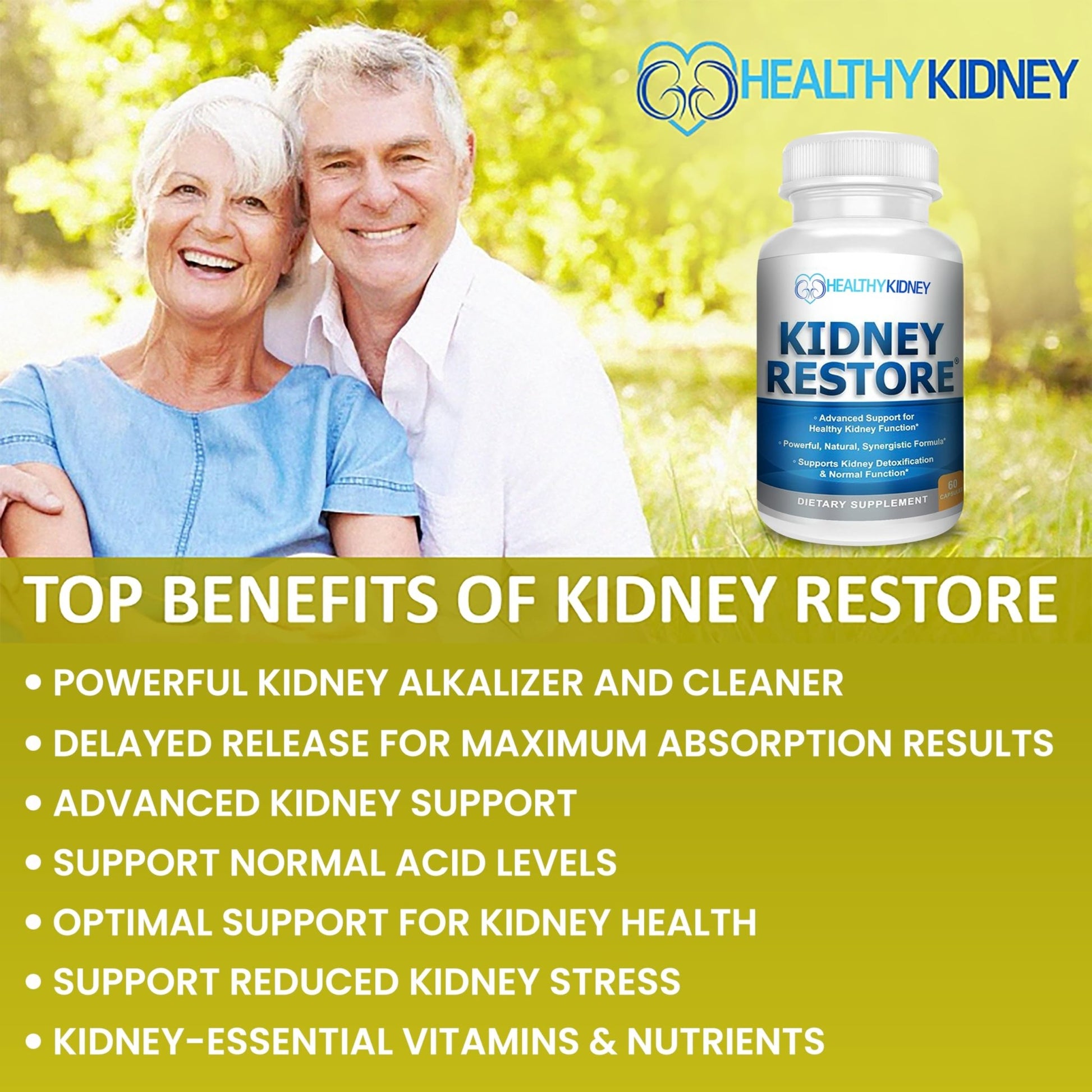 Kidney Cleanse Detox & Repair - Formulated by Kidney Health Expert Living w/Transplant - US Made Kidneys Support Supplement, Detox, - dailyvitalstore