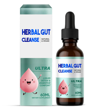 Kids Herbal Gut Cleanse Drops, Parasite Cleanse for Humans Liquid with Wormwood, Black Walnut & Probiotics, Supports Digestive & Overall Gut Health for Children (2 oz) - dailyvitalstore