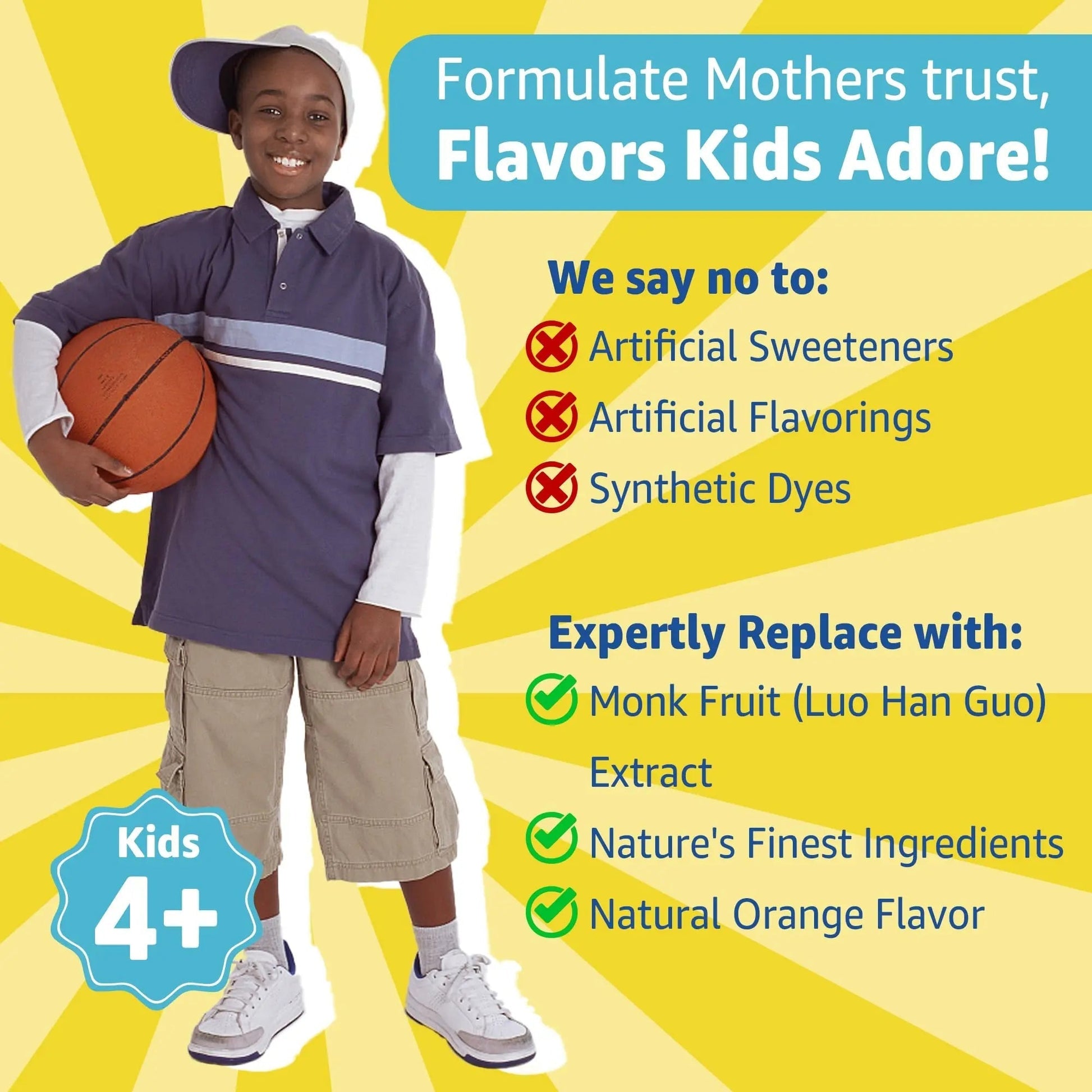 Kids Multivitamin Gummies with Iron, Sugar Free, Kids Daily Vitamins + Probiotics, Algae Omega 3 (EPA/DHA), A, C, D, Methyl B12, Folate, B6, Zinc, Biotin - dailyvitalstore