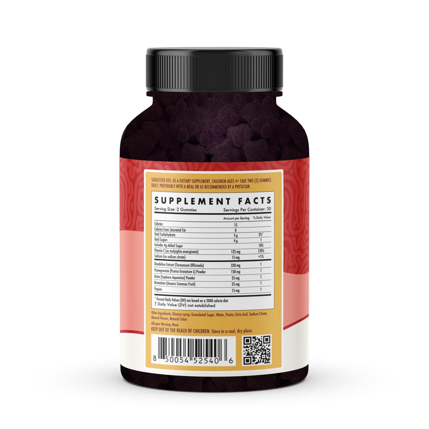 Kids Naturals Spike Support Gummies – Year-Round Wellness with Vitamin C, D & Zinc | 60ct (1 Month Supply) - dailyvitalstore